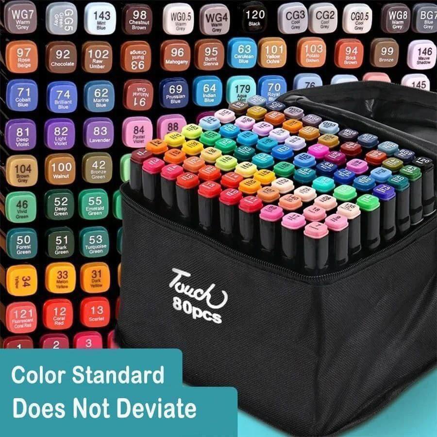 🎨 ArtPro 80 | Set de 80 Marcadores Acrílicos Premium Doble-punta