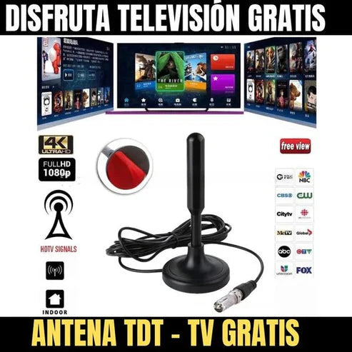 🎁 MEGA PROMO 2x1 | Antena de TV HD 4K Cientos de Canales Gratis 🎁