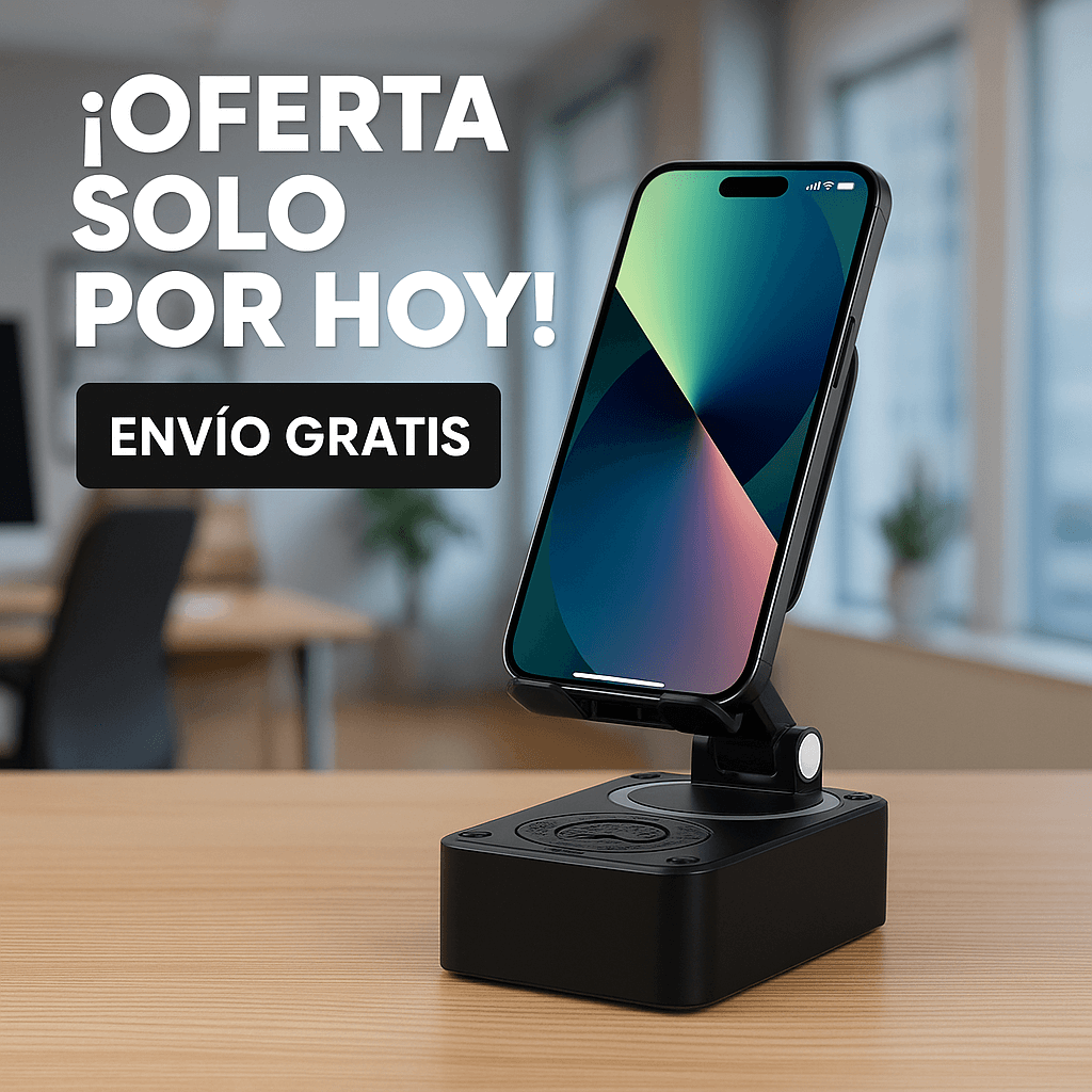 Soporte para Celular con Altavoz Bluetooth