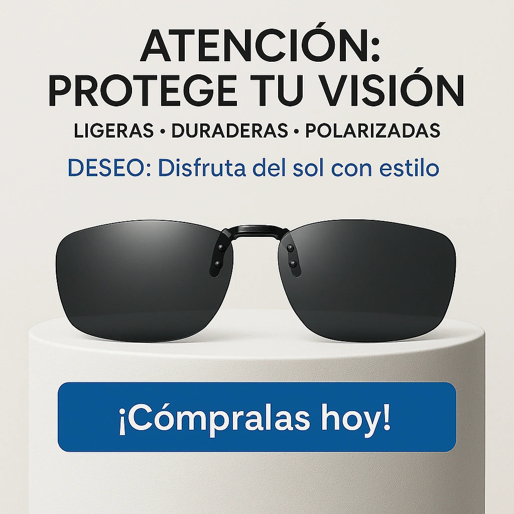 Clip Polarizado Removible para Tus Lentes