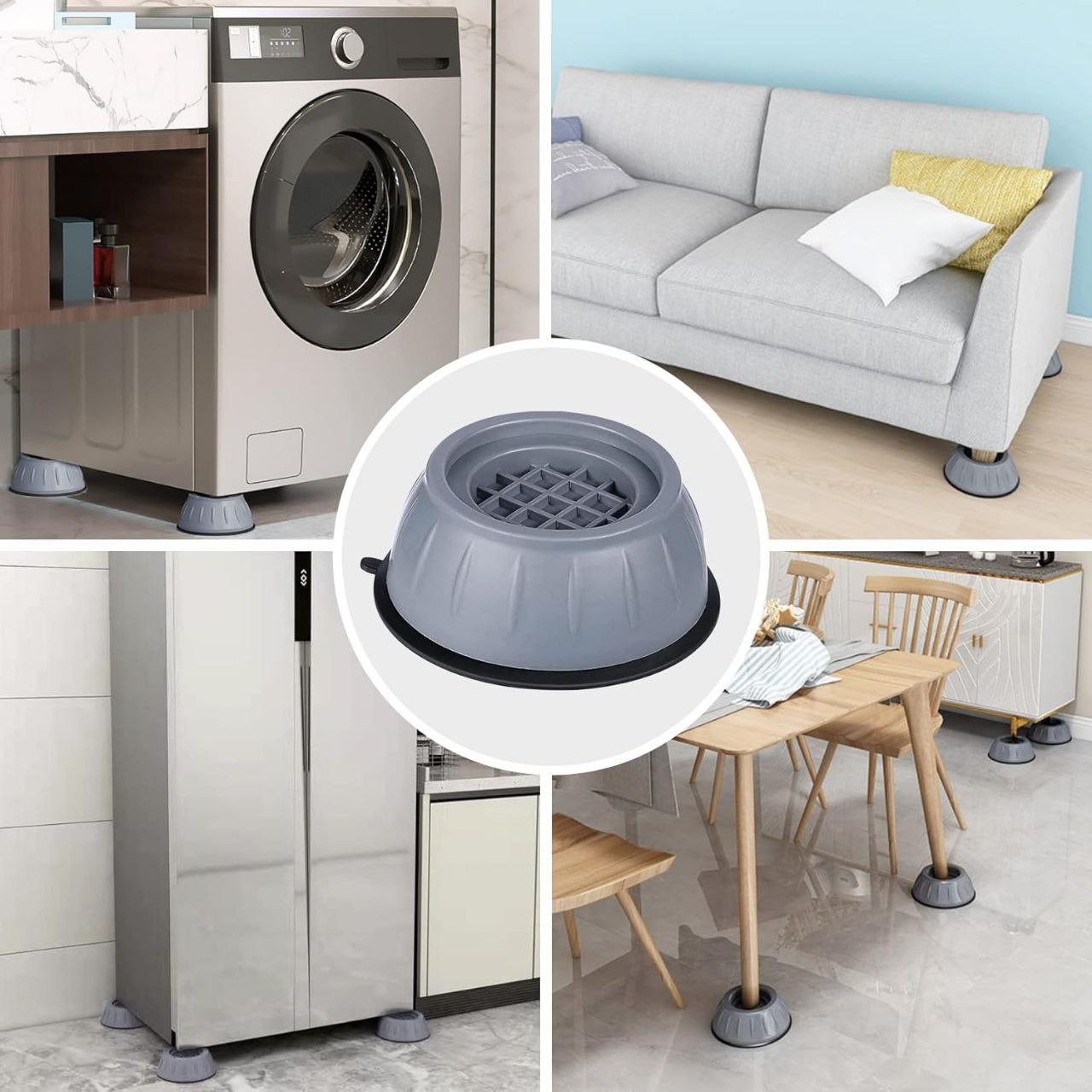 Soportes Antivibración para Lavadora – Dile Adiós al Ruido y a los Daños