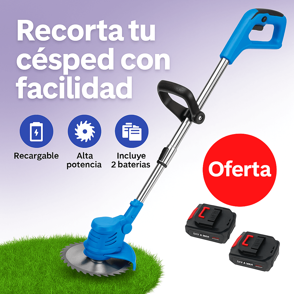 CortaCésped Pro™ Con Dos Baterías