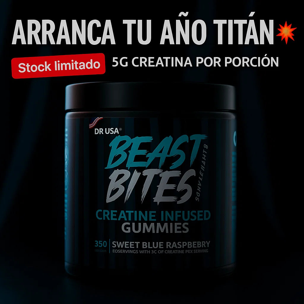 BEAST BITES — Gummies de Creatina 5000 mg • Dulce Blue Raspberry