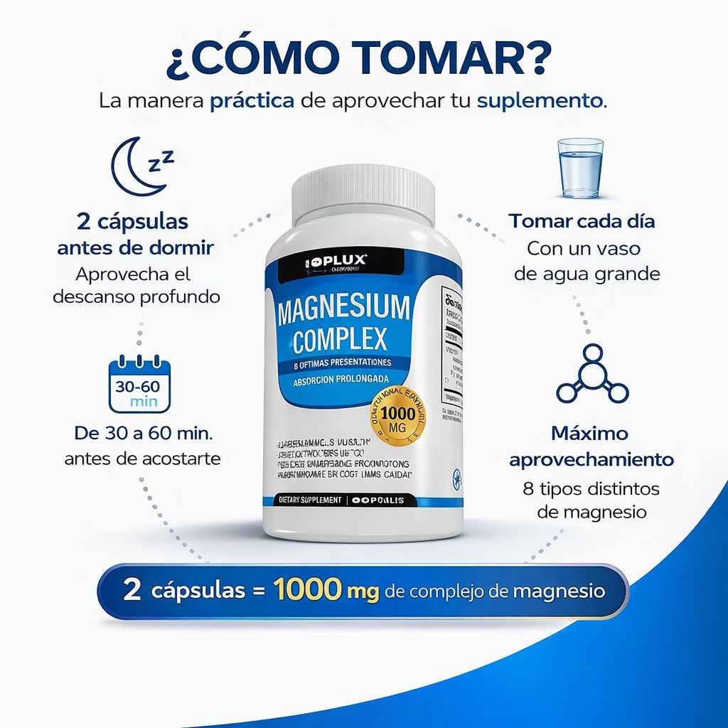 Magnesium Complex Premium — Controla tu insulina, reduce grasa y recupera tu energía