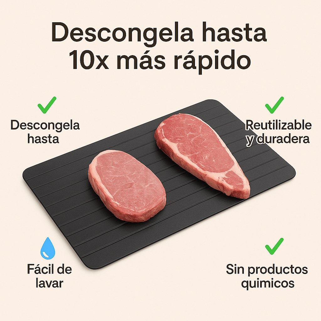 QuickThaw™ – Tabla Descongeladora de Alimentos Rápida y Natural