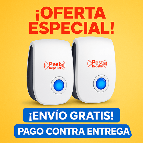 Repelente Ultrasónico 2×1 – Anti Insectos y Plagas