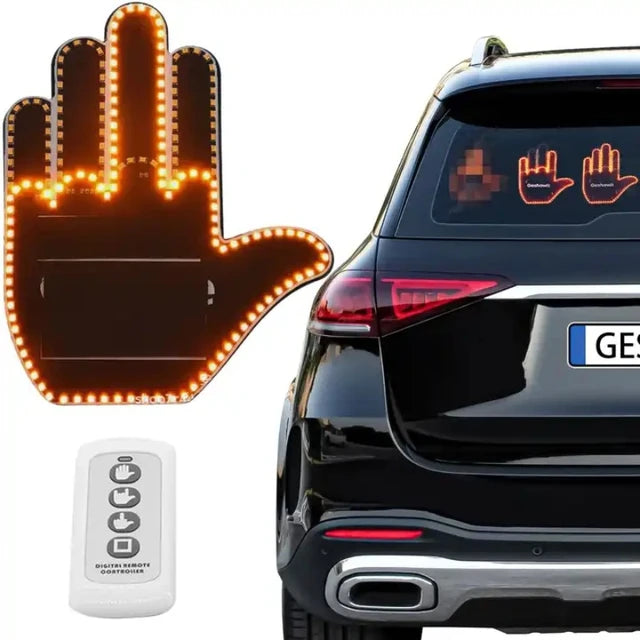 Mano Led Divertida para Carro