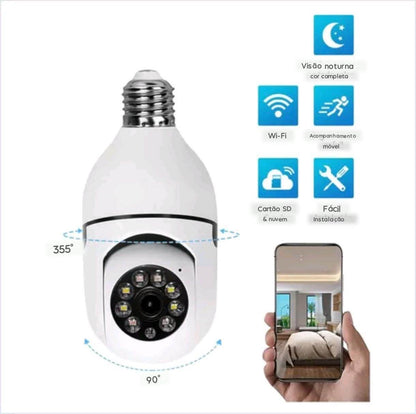 VigiLuz 360 | Cámara Bombillo de Seguridad con Visión 360º