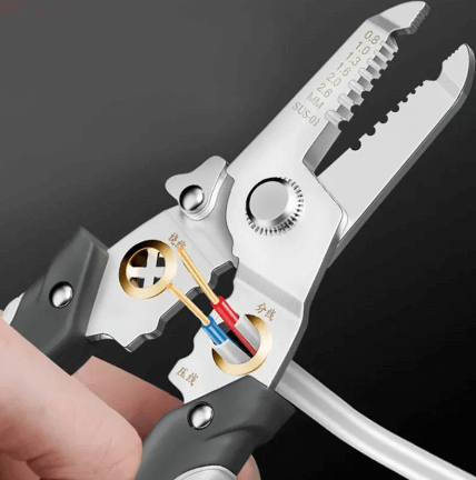 🔧 STRIPPRO XT | Alicate 3 en 1 de Precisión para Pelar, Cortar y Crimpar Cables