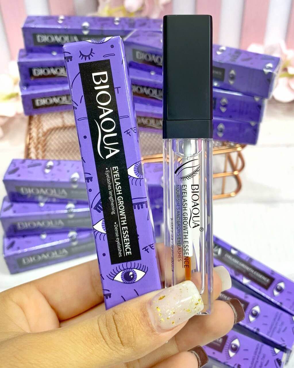 🎁 Paga Uno, Llévate Dos 🎁 2x1 Bioaqua Original para Crecimiento de Pestañas y Cejas