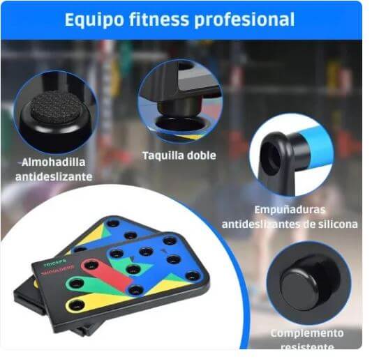Tabla PushUp™ | Tabla de Flexiones Multifuncional + 🎁 E-Book de Entrenamiento de Regalo 🎁