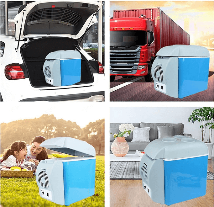 FRIOCALM 7.5L | Mini Refrigerador Portátil para Auto, Oficina y Viajes