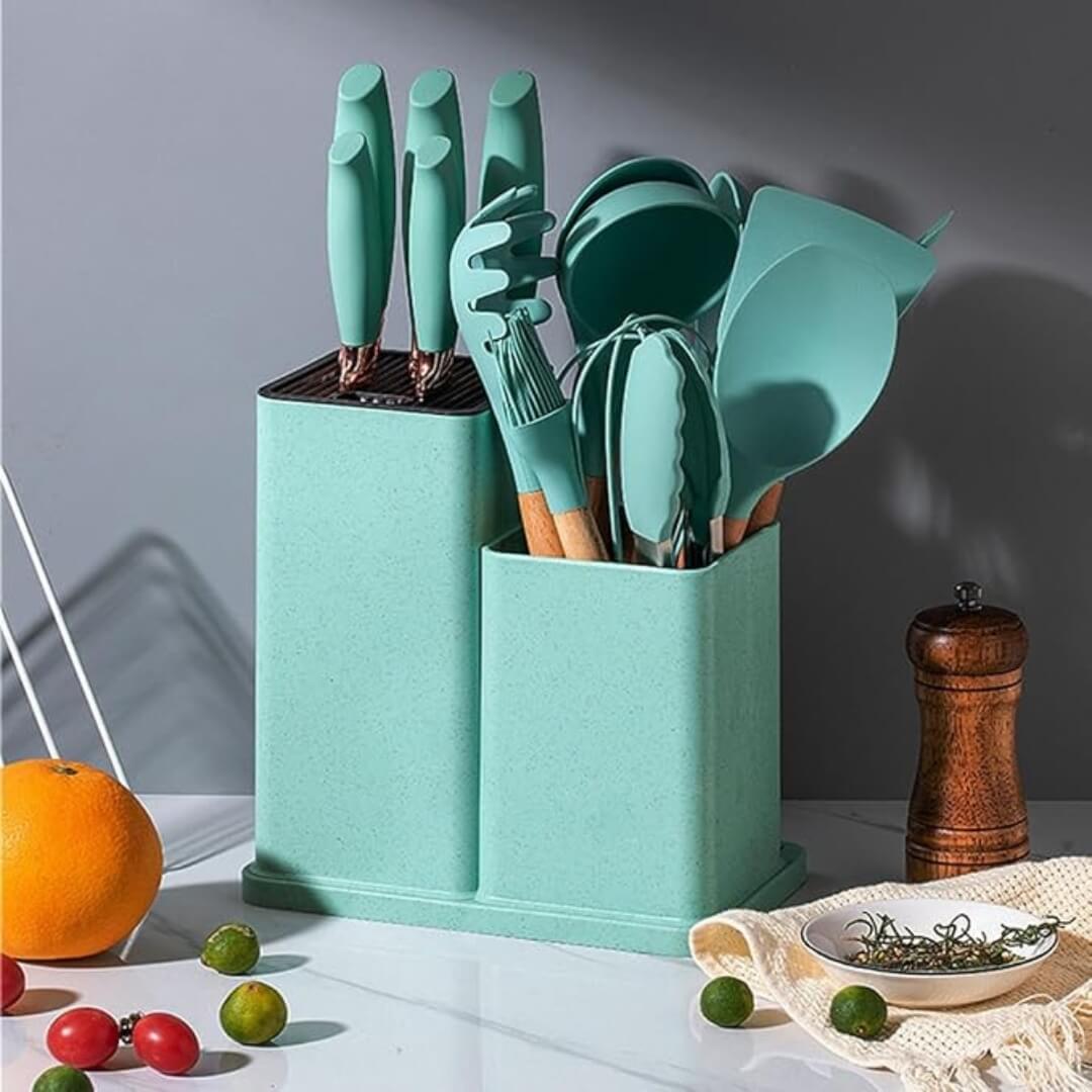 🎁 MEGA PROMO 🎁 Set de Utensilios de Cocina 19 en 1