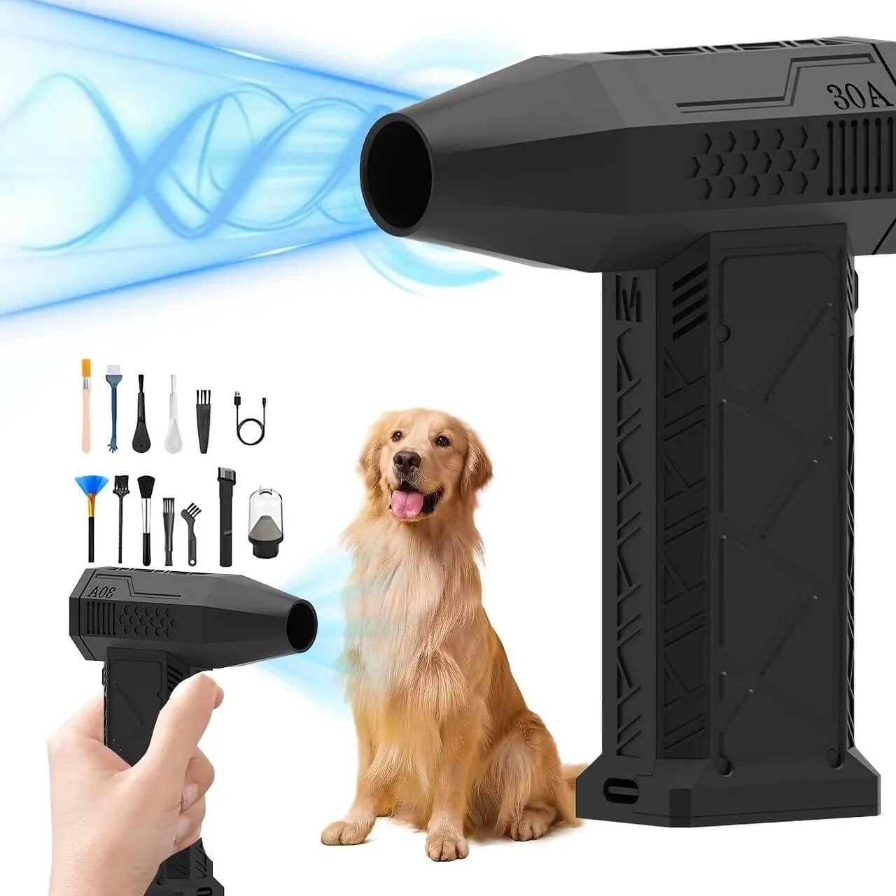 AEROBLADE PRO | Soplador Turbo Portátil 3 en 1 Multifunción