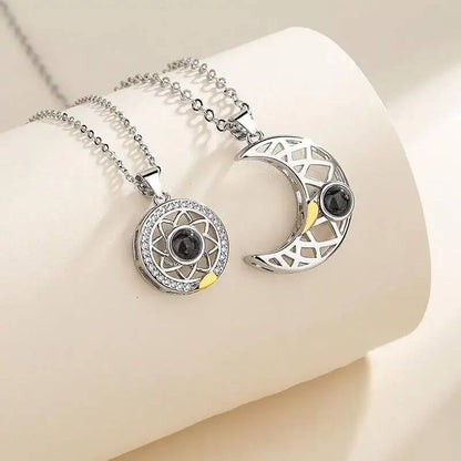 Collar Sol ☀️ Y Luna 🌜 Te Amo en 100 Idiomas