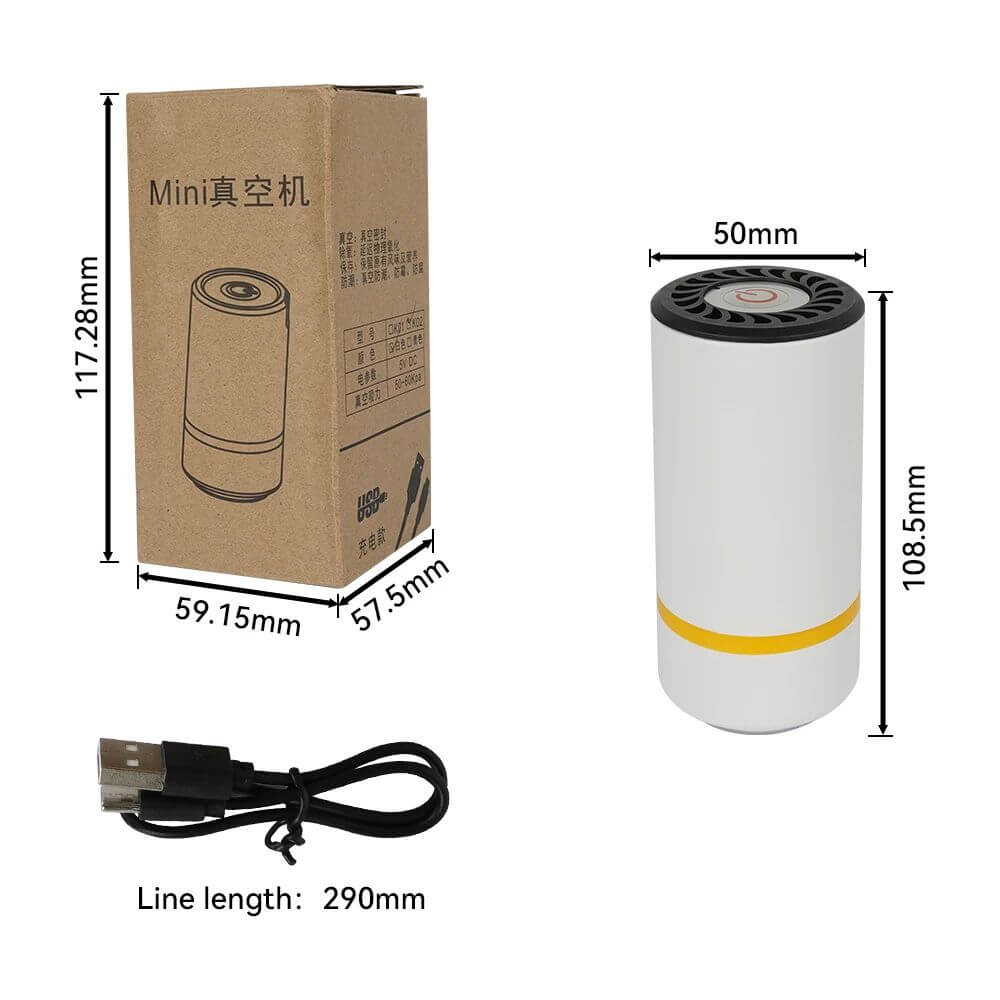 🌀 VacuumGo Mini – Mini Sellador al Vacío Portátil 🎁 con Bolsas de Regalo 🎁