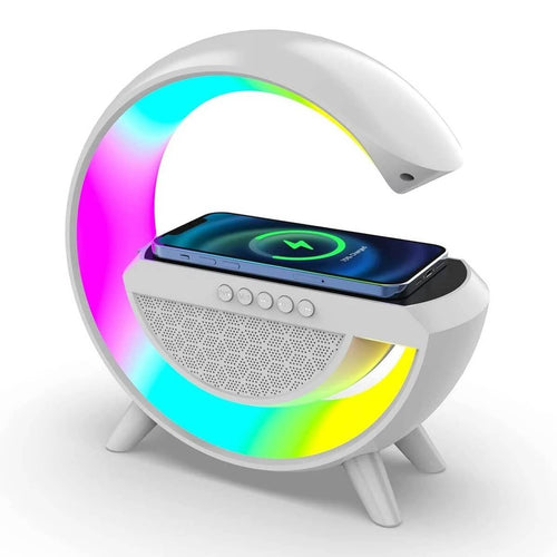 Lámpara Led 3 en 1 - Parlante Bluetooth - Cargador Inalámbrico