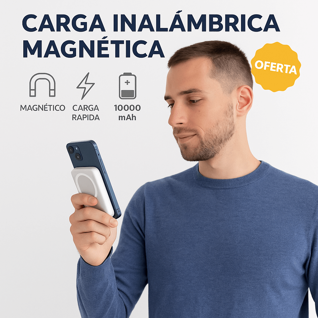 PowerPad™ – Cargador de Batería Inalámbrico con Tecnología Qi