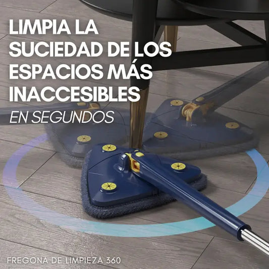 Mop Pro™ | Trapero Mopa Triangular 360º con Escurrido Automático