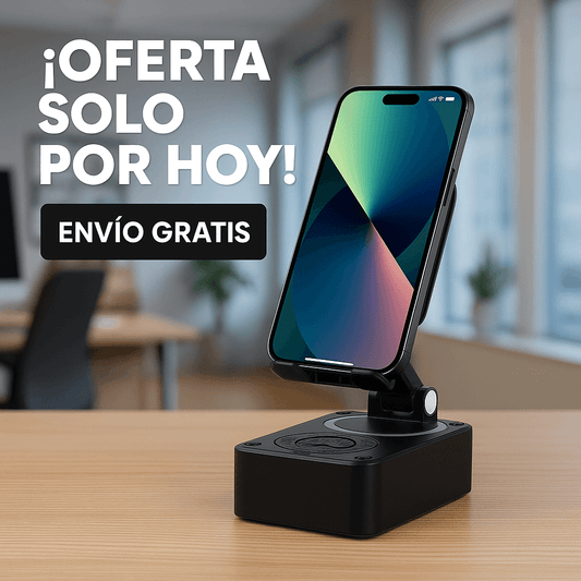 Soporte para Celular con Altavoz Bluetooth