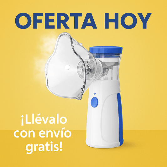 RespiraFlex™ – Nebulizador de Malla Compacto y Silencioso