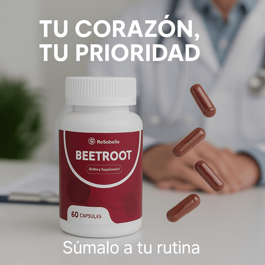 Beetroot 60 Caps – Cápsula Vitamínica para la Presión Arterial y Salud Cardiovascular