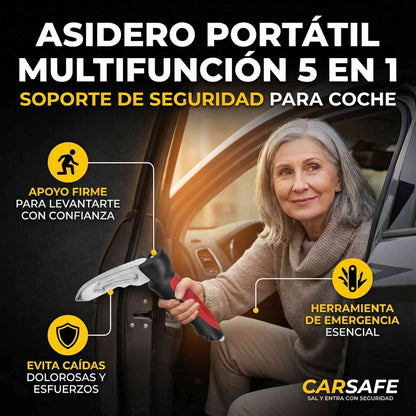 Asa de Apoyo 5 en 1 para Carro – Levántate sin dolor y viaja con más seguridad