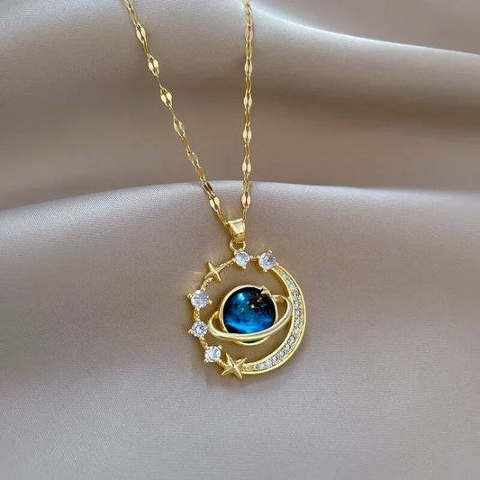 Collar Saturno 🚨 ¡Este collar es una joya única y las unidades son limitadas!