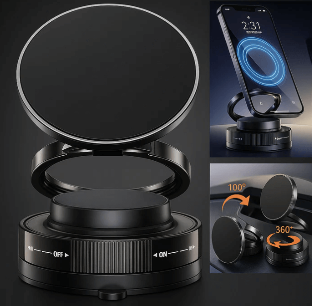 MagnetGrip: Soporte Magnético para Celular - Graba, Navega y Mantén el Control
