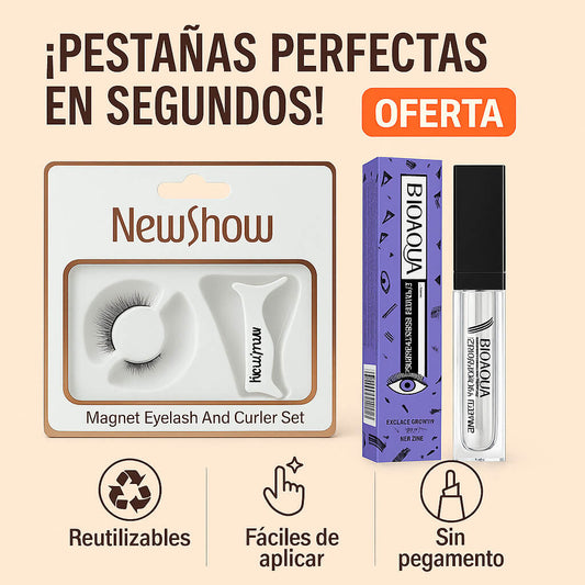 MagnetLash™ | Pestañas Magnéticas Reutilizables + Serum Alargador GRATIS