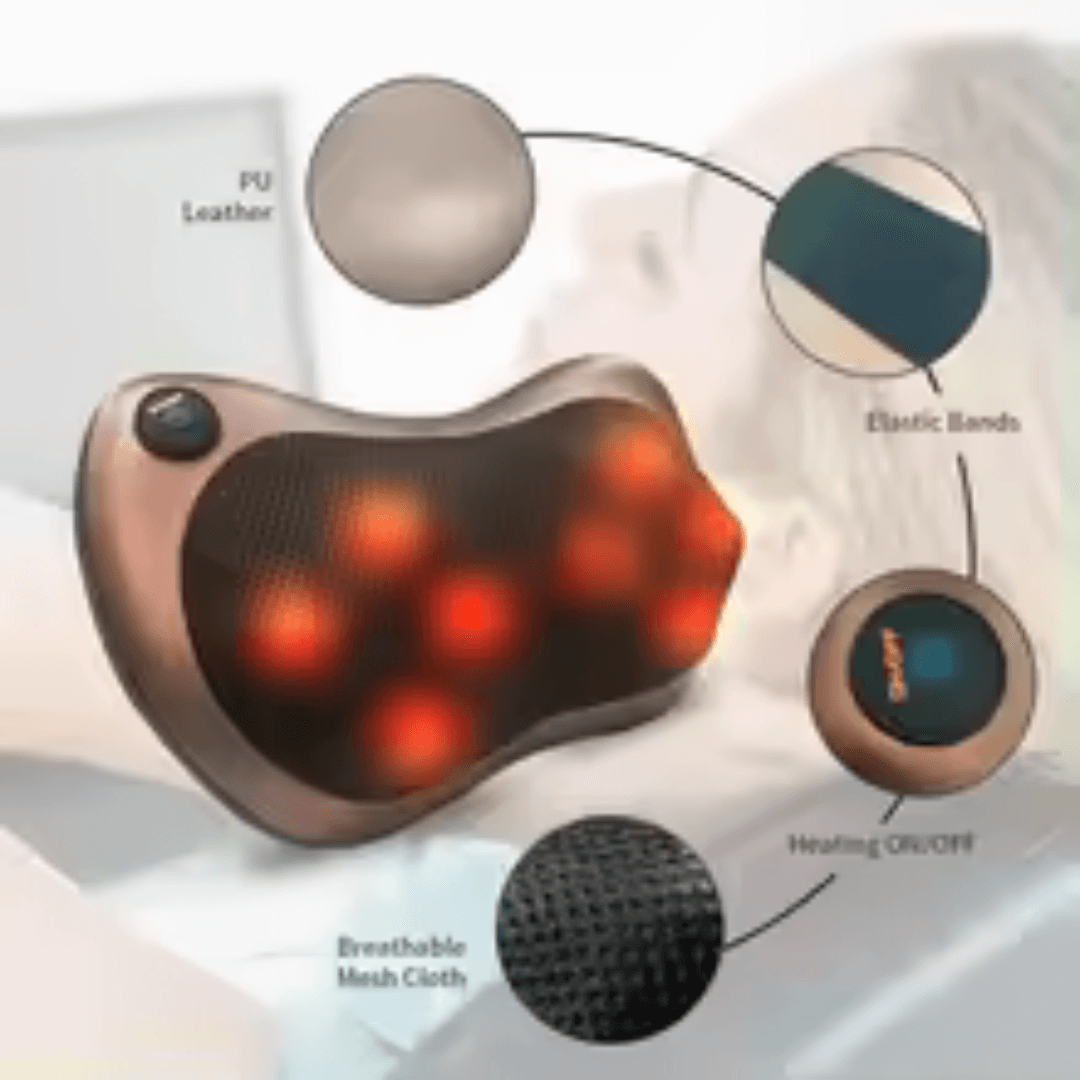 Cojín Relax Pro | Masajeador Portátil para Cuerpo y Espalda