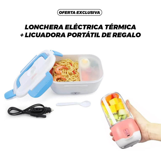 Super Combo | Lonchera Eléctrica Térmica + 🎁 Licuadora Portátil de Regalo 🎁