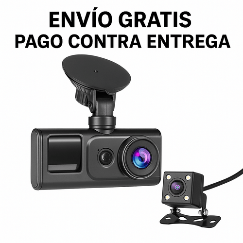 SecureRide Cam™ – Cámara de Carro con Grabación HD Delantera & Trasera