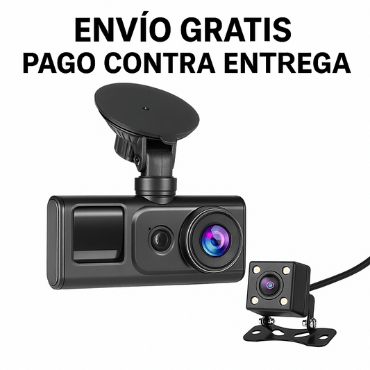 SecureRide Cam™ – Cámara de Carro con Grabación HD Delantera & Trasera