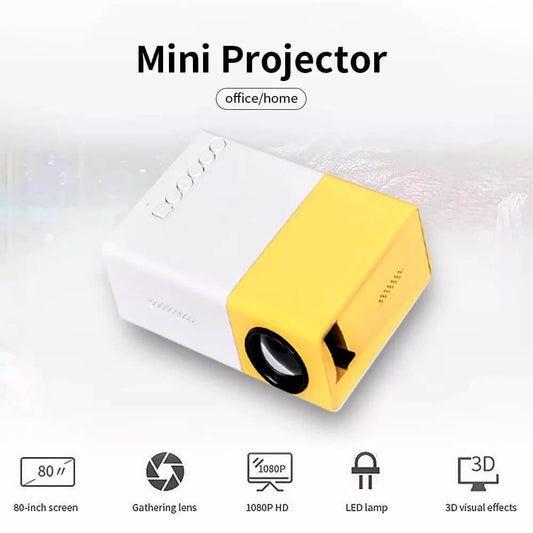 Mini Proyector 80 Pulgadas HD 1080p | Convierte Cualquier Espacio en un Cine 🎦