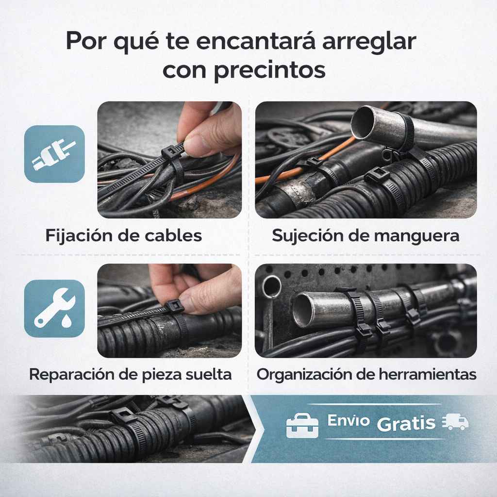 Kit x100 Precintos de Reparación Rápida para Autos | FixTie™
