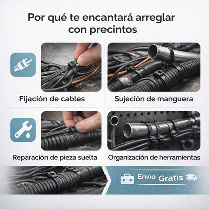 Kit x100 Precintos de Reparación Rápida para Autos | FixTie™