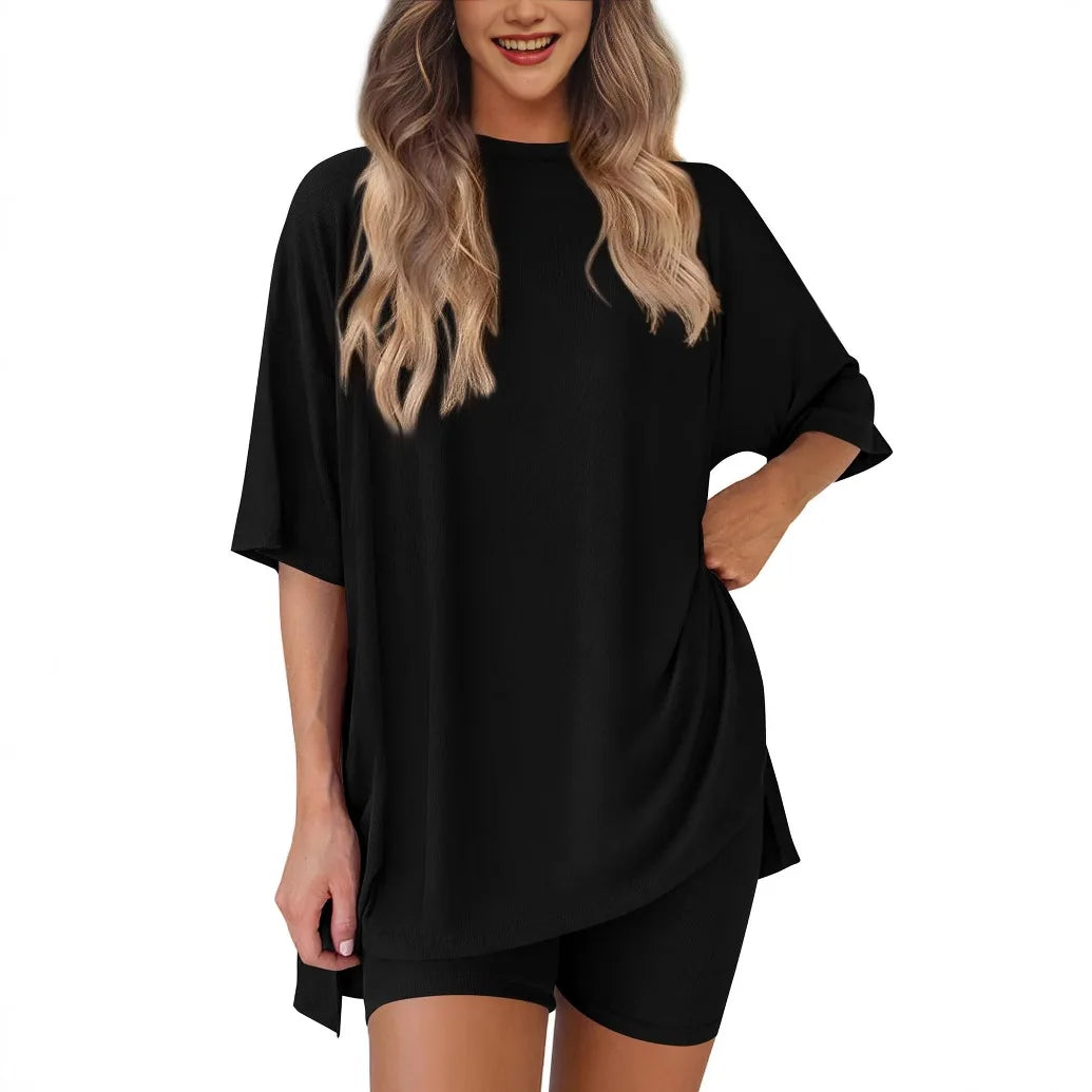Comfty Mama™ – Set de Remera Oversize y Calza Moldeable