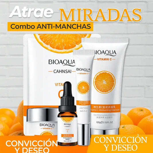 Combo Anti-manchas Rejuvenecedor de Vitamina C x5 Productos