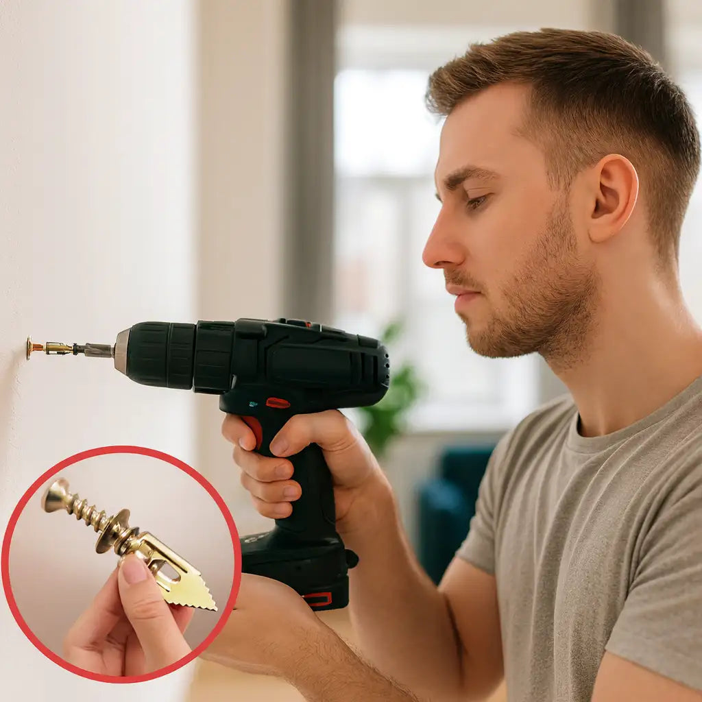 Kit 50 Tacos de Expansión para Anclajes de Pared + 50 Tornillos 🎁