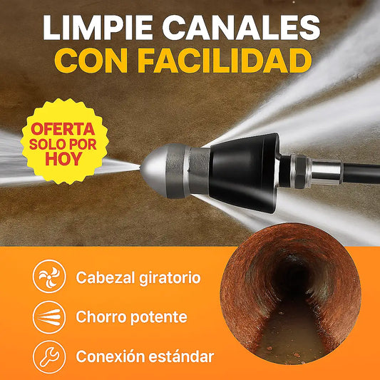 Boquilla JetClean™ 1/4" – Limpieza precisa para tuberías y drenajes