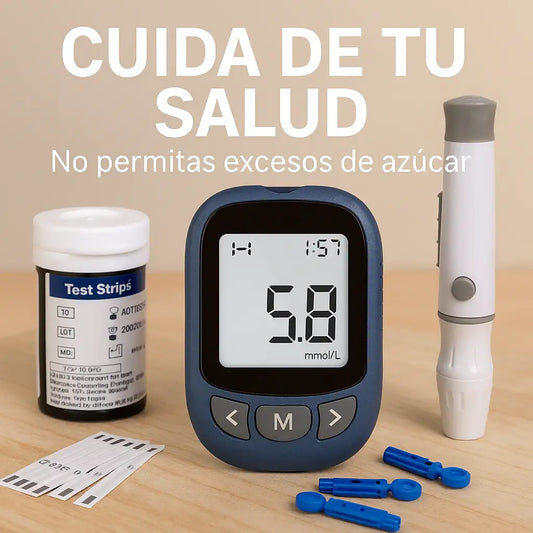 GlucoTrack™ – Kit Completo Medidor de Glucosa Inteligente