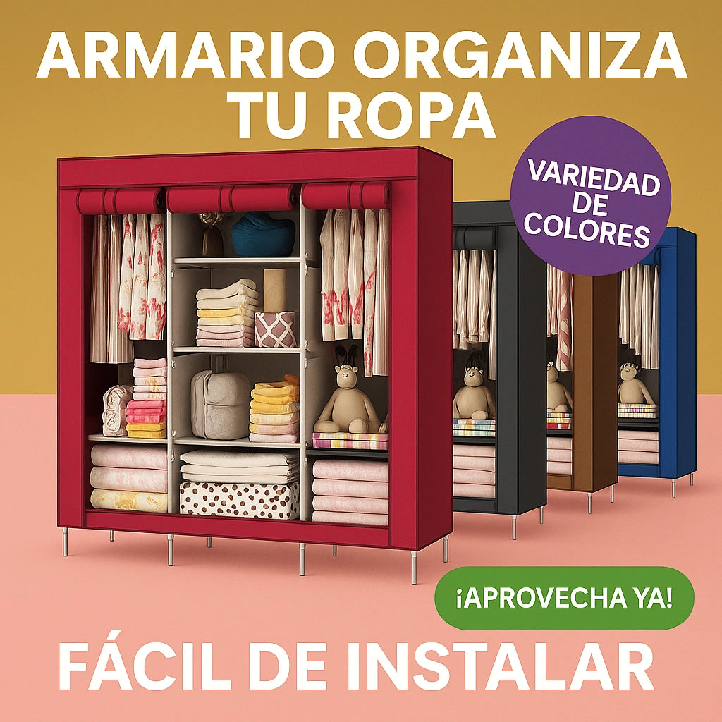 Armario Portátil 3 Cuerpos™ – Ordena tu ropa con estilo y funcionalidad