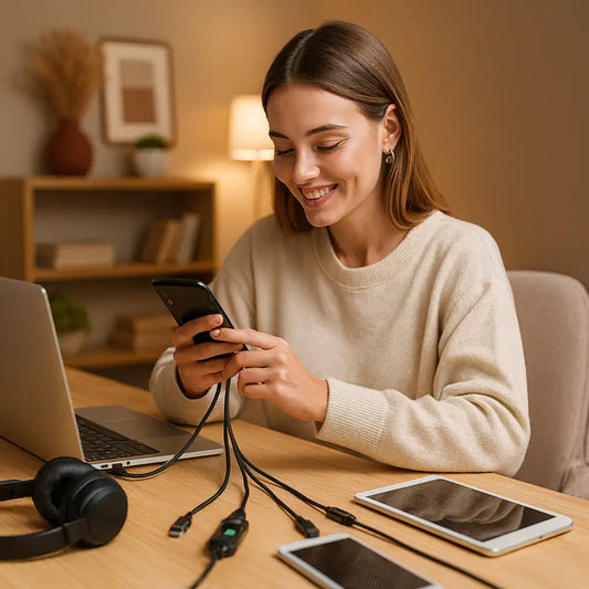 Cable MultiCharge 3-en-1™ — Un solo cable, todos tus dispositivos