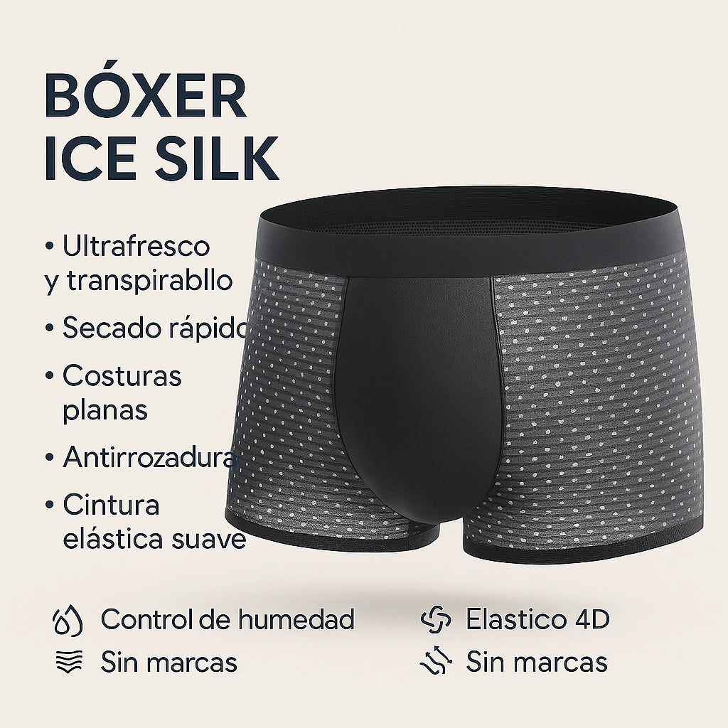 Pack x3 Bóxer Seda de Bambú - Ice Silk™