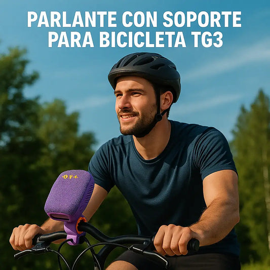 Parlante TG3 con Soporte™ – Tu audio siempre contigo en cada pedaleada
