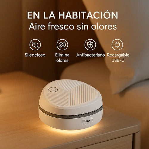 Purificador de aire recargable para habitaciones