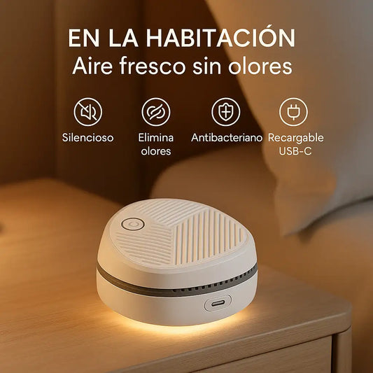 Purificador de aire recargable para habitaciones