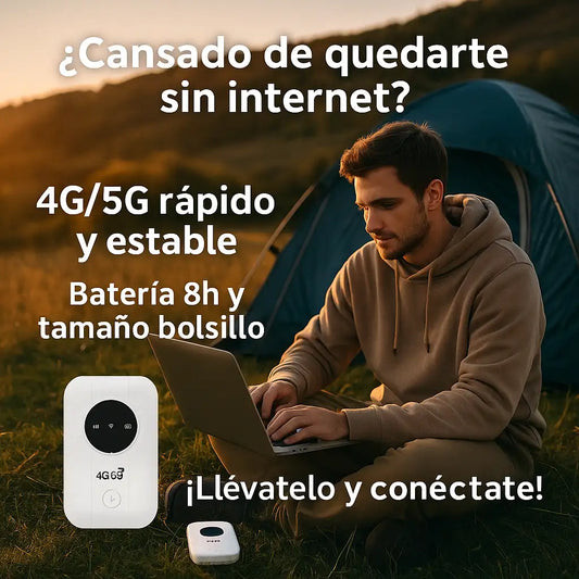 Router Wi-Fi Portátil 4G™ - Conexión Donde Quieras