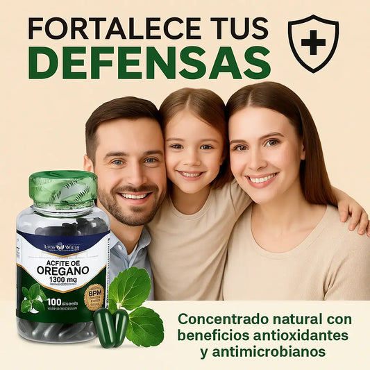 OreganoMax™ – Cápsulas de Aceite de Orégano 1500mg (100 uds)